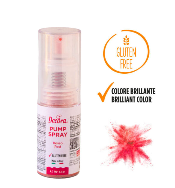 sädelev toidusprei ja toiduvärvisprei punane 10 g gluteenivaba E171 vaba