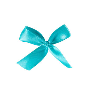 Lips satiin Türkiis  klipsiga 15mm /50tk