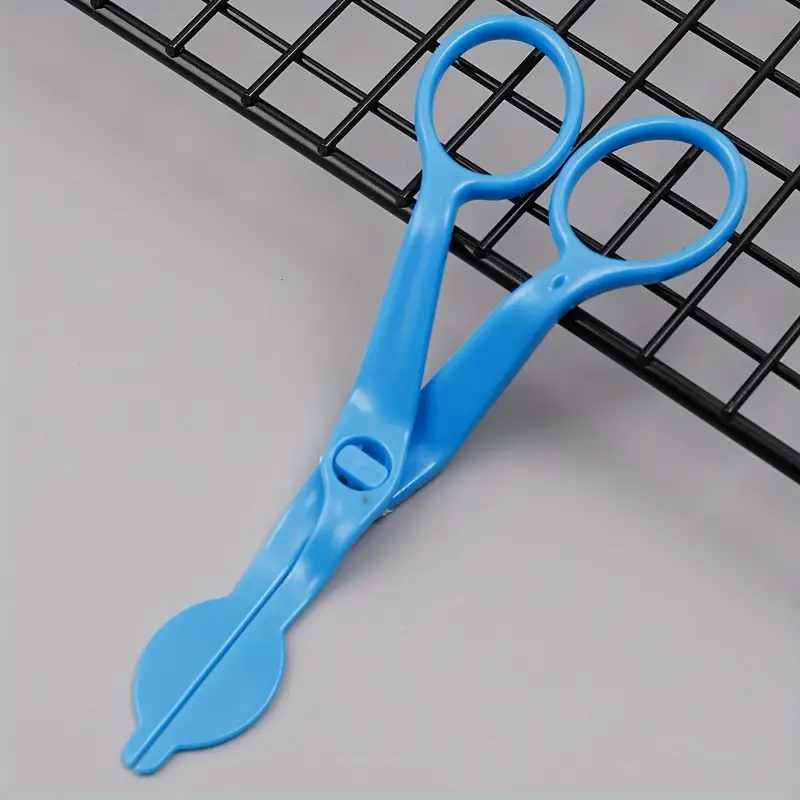 Lillekäärid sirged sinine plast 13cm - Image 2