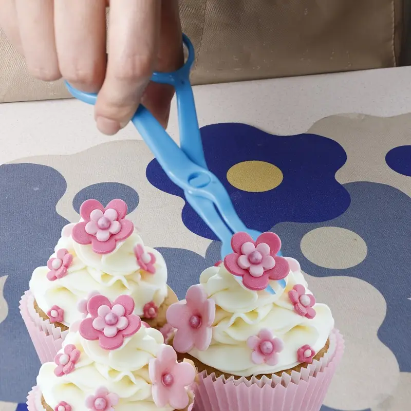 Lillekäärid sirged sinine plast 13cm