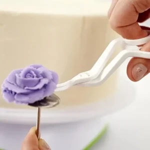 Lillekäärid sirged valge plast 13cm