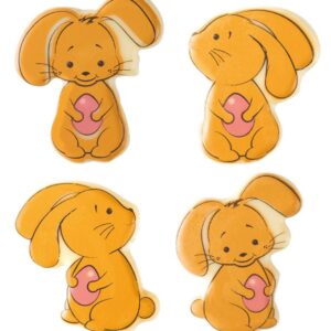 Jänese kujuline šokolaadidekoor magustoitude kaunistamiseks