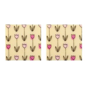 Tulpide mustriga šokolaadidekoor magustoitude kaunistamiseks