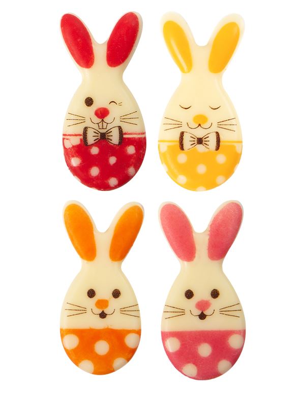 Jänku šokolaadidekoorid 200 tk tortide ja dessertide kaunistamiseks