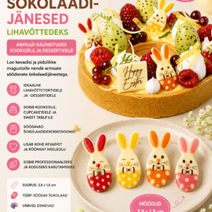 Söödavad šokolaadijänesed 200tk/pakendis