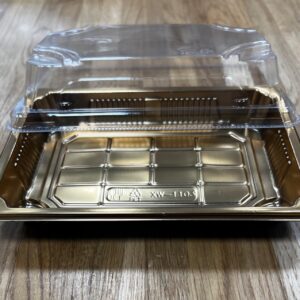 Sushikarp kaanega 165×115×31 mm kirgas PET 50 tk