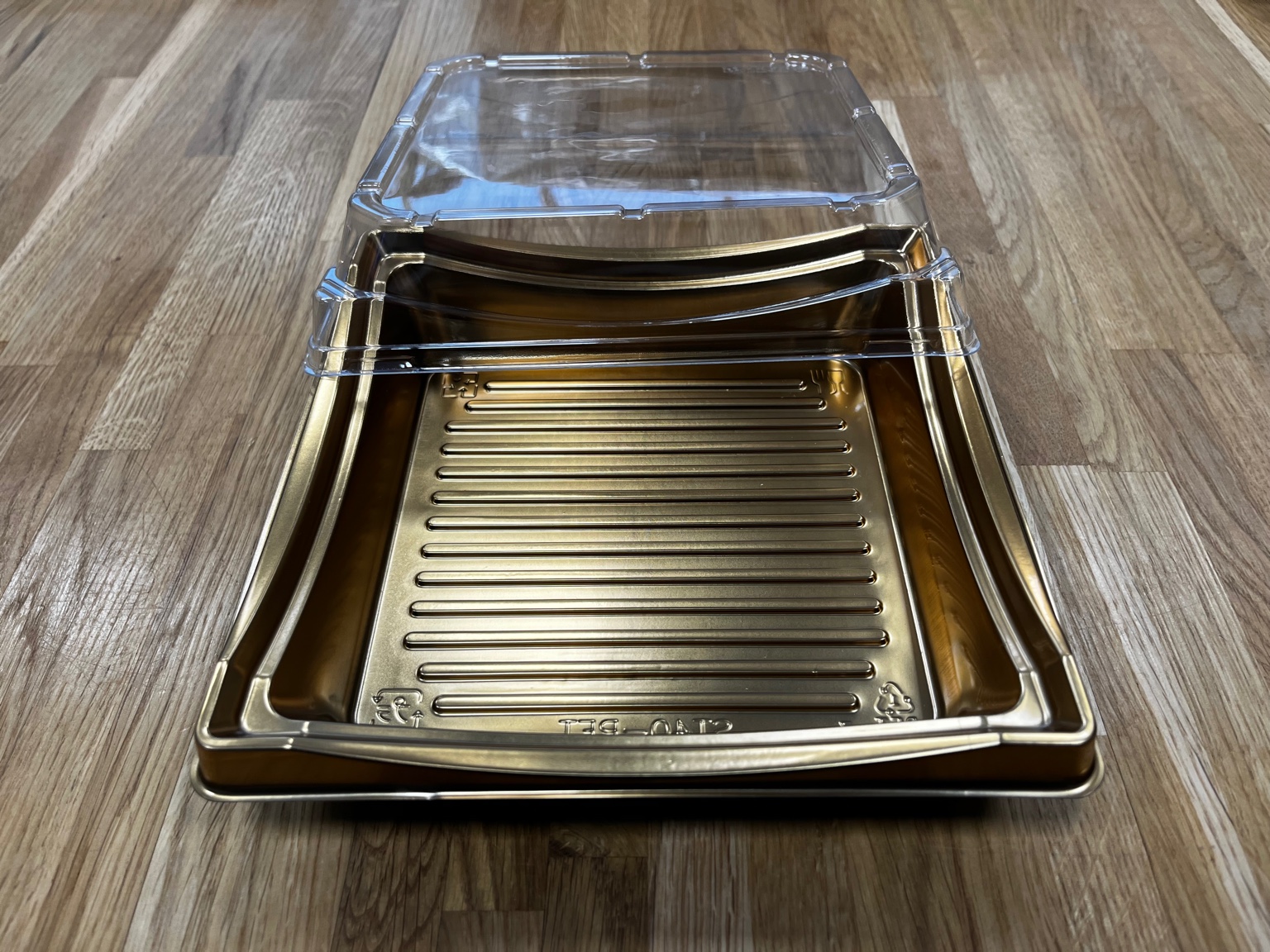 Sushikarp kaanega 185×185×39 mm kirgas PET 50 tk