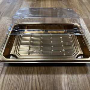 Sushikarp kaanega 221×138×30 mm kirgas PET 50 tk