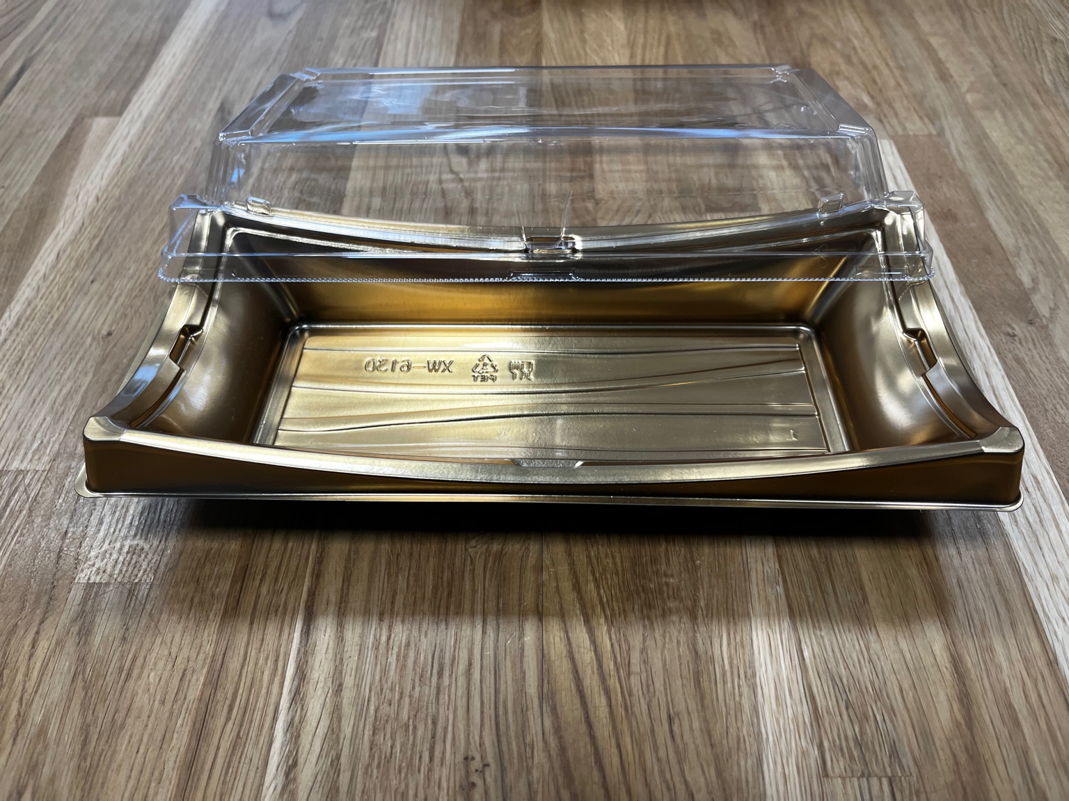 Sushikarp kaanega 237×115×39 mm kirgas PET 50 tk