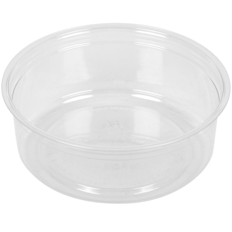 DELI kirgas konteiner 250ml 8oz PET Ø117mm 10x50 /500 - Image 2