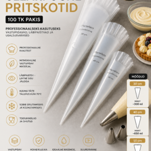 Kiles 1x pritskott CLEAR40cm /100tk rullis