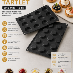 Silikoonvorm SF013 Tartlet Ø45/28xH.10 mm