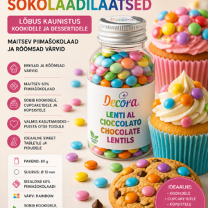 Piimašokolaadist 60% MIX MINI OAD Ø10mm 80gr
