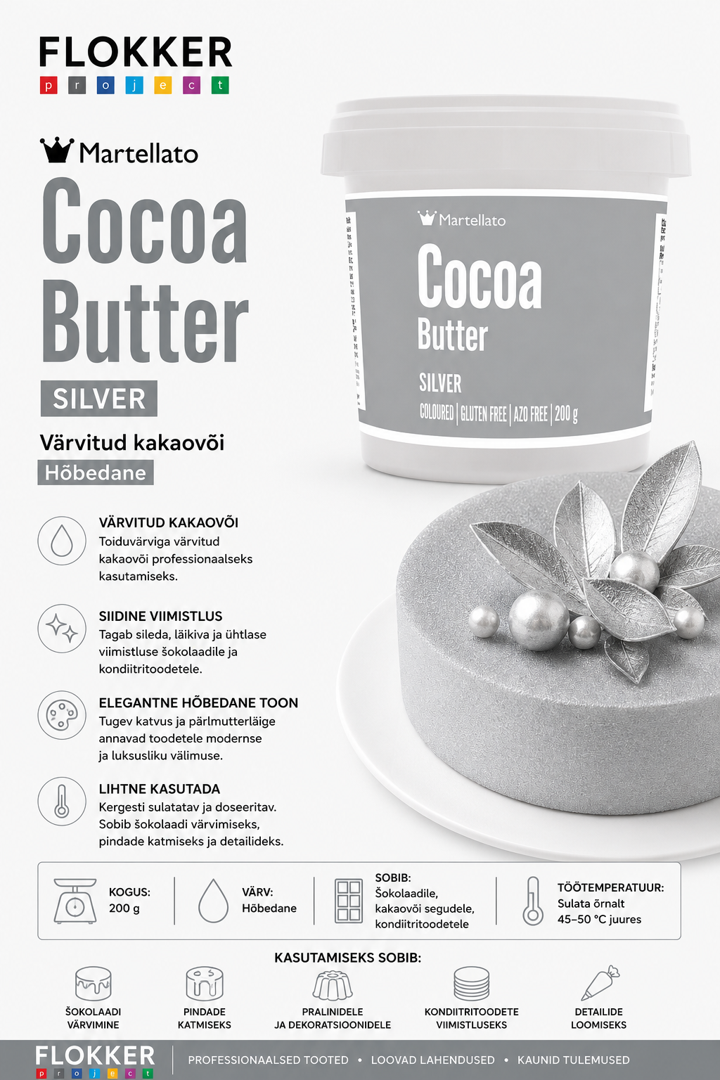 Kakaovõi HÕBE 200gr