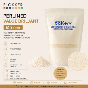 Suhkrupärl VALGE Ø2mm/1000gr