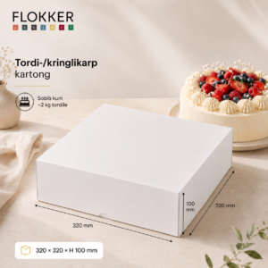 Tordi-/kringlikarp kartong 320x320x100 2kg